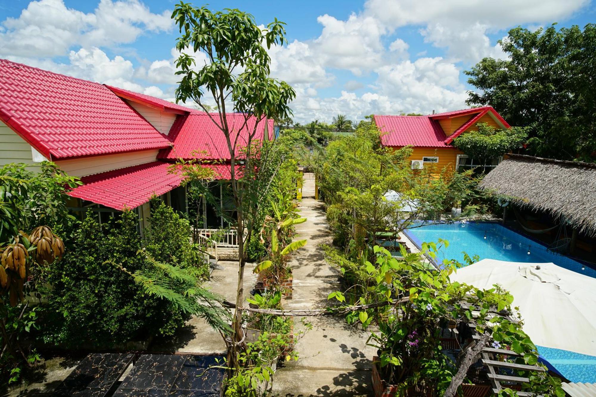 Yellow Star Hostel Kampot Bagian luar foto
